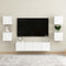 vidaXL - Tv-wandmeubelen - 2 - st - 30,5x30x30 - cm - hoogglans - wit