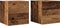 vidaXL - Tv-wandmeubelen - 2 - st - 30,5x30x30 - cm - oud - houtkleurig