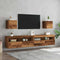 vidaXL - Tv-wandmeubelen - 2 - st - 30,5x30x30 - cm - oud - houtkleurig