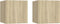 vidaXL - Tv-wandmeubelen - 2 - st - 30,5x30x30 - cm - sonoma - eikenkleurig