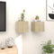 vidaXL - Tv-wandmeubelen - 2 - st - 30,5x30x30 - cm - sonoma - eikenkleurig