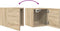 vidaXL - Tv-wandmeubelen - 2 - st - 30,5x30x30 - cm - sonoma - eikenkleurig
