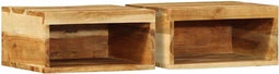 vidaXL - Tv-wandmeubelen - 2 - st - massief - acaciahout