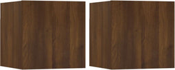 vidaXL - Tv-wandmeubelen - 4 - st - 30,5x30x30 - cm - bruin - eikenkleur