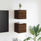 vidaXL - Tv-wandmeubelen - 4 - st - 30,5x30x30 - cm - bruin - eikenkleur