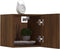 vidaXL - Tv-wandmeubelen - 4 - st - 30,5x30x30 - cm - bruin - eikenkleur