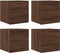 vidaXL - Tv-wandmeubelen - 4 - st - 30,5x30x30 - cm - bruin - eikenkleur