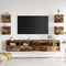 vidaXL - Tv-wandmeubelen - 4 - st - 30,5x30x30 - cm - gerookt - eikenkleurig