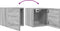 vidaXL - Tv-wandmeubelen - 4 - st - 30,5x30x30 - cm - grijs - sonoma - eikenkleurig