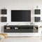 vidaXL - Tv-wandmeubelen - 4 - st - 30,5x30x30 - cm - grijs