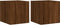 vidaXL - Tv-wandmeubelen - met - LED - 2 - st - 30,5x35x30 - cm - bruin - eikenkleur
