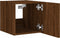 vidaXL - Tv-wandmeubelen - met - LED - 2 - st - 30,5x35x30 - cm - bruin - eikenkleur