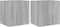 vidaXL - Tv-wandmeubelen - met - LED - 2 - st - 40,5x35x40 - cm - grijs - sonoma - eiken