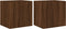 vidaXL - Tv-wandmeubelen - met - LED - 2 - st - 40,5x35x40 - cm - bruin - eikenkleur