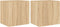 vidaXL - Tv-wandmeubelen - met - LED - 2 - st - 40,5x35x40 - cm - sonoma - eikenkleurig