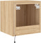 vidaXL - Tv-wandmeubelen - met - LED - 2 - st - 40,5x35x40 - cm - sonoma - eikenkleurig