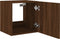 vidaXL - Tv-wandmeubelen - met - LED - 2 - st - 40,5x35x40 - cm - bruin - eikenkleur