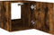 vidaXL - Tv-wandmeubelen - met - LED - 2 - st - 40,5x35x40 - cm - gerookt - eikenkleurig