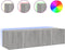 vidaXL - Tv-wandmeubelen - met - LED - 2 - st - 60x35x31 - cm - grijs - sonoma - eiken