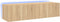vidaXL - Tv-wandmeubelen - met - LED - 2 - st - 60x35x31 - cm - sonoma - eikenkleurig