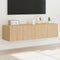 vidaXL - Tv-wandmeubelen - met - LED - 2 - st - 60x35x31 - cm - sonoma - eikenkleurig