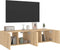 vidaXL - Tv-wandmeubelen - met - LED - 2 - st - 60x35x31 - cm - sonoma - eikenkleurig