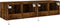 vidaXL - Tv-wandmeubelen - met - LED - 2 - st - 60x35x31 - cm - gerookt - eikenkleurig