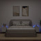 vidaXL - Tv-wandmeubelen - met - LED-verlichting - 2 - st - 40,5x35x40 - cm - wit