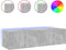 vidaXL - Tv-wandmeubelen - met - LED-verlichting - 2 - st - 60x35x31 - cm - betongrijs