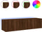 vidaXL - Tv-wandmeubelen - met - LED-verlichting - 2 - st - 60x35x31 - cm - bruineiken