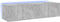 vidaXL - Tv-wandmeubelen - met - LED-verlichting - 2 - st - 60x35x31 - cm - betongrijs