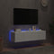vidaXL - Tv-wandmeubelen - met - LED-verlichting - 2 - st - 60x35x31 - cm - wit