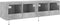 vidaXL - Tv-wandmeubelen - met - LED-verlichting - 2 - st - 60x35x31 - cm - betongrijs