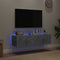 vidaXL - Tv-wandmeubelen - met - LED-verlichting - 2 - st - 60x35x31 - cm - betongrijs