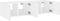 vidaXL - Tv-wandmeubelen - met - LED-verlichting - 2 - st - 60x35x31 - cm - wit