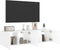 vidaXL - Tv-wandmeubelen - met - LED-verlichting - 2 - st - 60x35x31 - cm - wit