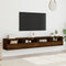 vidaXL - Tv-wandmeubels - 2 - st - 100x30x30 - cm - bewerkt - hout - bruin - eikenkleur