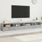 vidaXL - Tv-wandmeubels - 2 - st - 100x30x30 - cm - bewerkt - hout - betongrijs