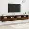 vidaXL - Tv-wandmeubels - 2 - st - 100x30x30 - cm - bewerkt - hout - bruin - eikenkleur