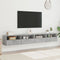 vidaXL - Tv-wandmeubels - 2 - st - 100x30x30 - cm - bewerkt - hout - betongrijs