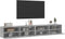 vidaXL - Tv-wandmeubels - 2 - st - 100x30x30 - cm - bewerkt - hout - betongrijs