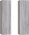 vidaXL - Tv-wandmeubels - 2 - st - 30,5x30x110 - cm - grijs - sonoma - eikenkleurig
