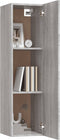 vidaXL - Tv-wandmeubels - 2 - st - 30,5x30x110 - cm - grijs - sonoma - eikenkleurig