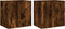vidaXL - Tv-wandmeubels - 2 - st - 40,5x30x40 - cm - bewerkt - hout - gerookt - eiken