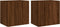 vidaXL - Tv-wandmeubels - 2 - st - 40,5x30x40 - cm - bewerkt - hout - bruineikenkleur