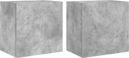 vidaXL - Tv-wandmeubels - 2 - st - 40,5x30x40 - cm - bewerkt - hout - betongrijs
