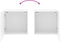 vidaXL - Tv-wandmeubels - 2 - st - 40,5x30x40 - cm - bewerkt - hout - wit