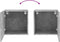 vidaXL - Tv-wandmeubels - 2 - st - 40,5x30x40 - cm - bewerkt - hout - betongrijs
