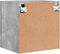 vidaXL - Tv-wandmeubels - 2 - st - 40,5x30x40 - cm - bewerkt - hout - betongrijs