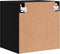 vidaXL - Tv-wandmeubels - 2 - st - 40,5x30x40 - cm - bewerkt - hout - zwart